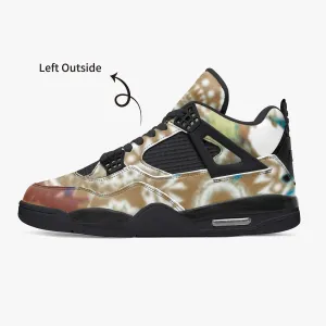 698. AJ4 Basketball Sneakers -Black Sole Critique/Off-white