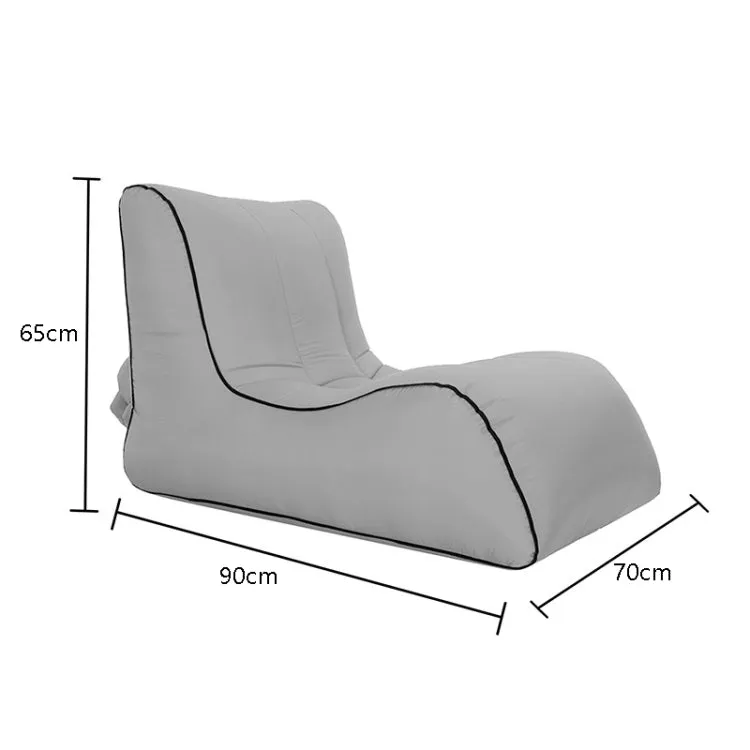 BB1803 Foldable Portable Inflatable Sofa Single Outdoor Inflatable Seat, Size: 90 x 70 x 65cm(Gray)
