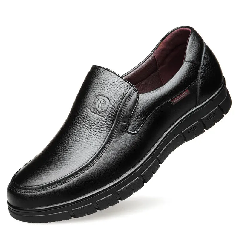 Casual herenschoenen van echt leer - Comfortabel, slipvast en duurzaam, polyester voering
