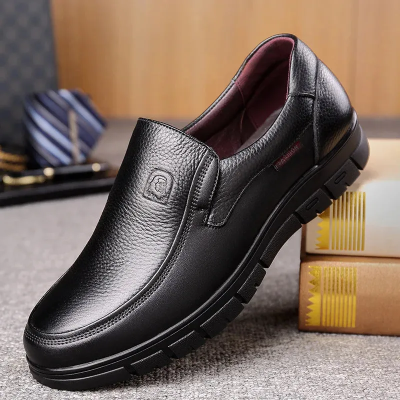 Casual herenschoenen van echt leer - Comfortabel, slipvast en duurzaam, polyester voering