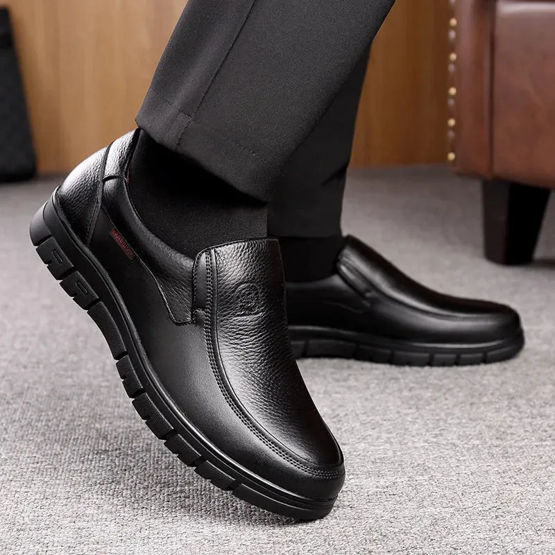 Casual herenschoenen van echt leer - Comfortabel, slipvast en duurzaam, polyester voering