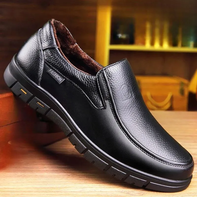 Casual herenschoenen van echt leer - Comfortabel, slipvast en duurzaam, polyester voering