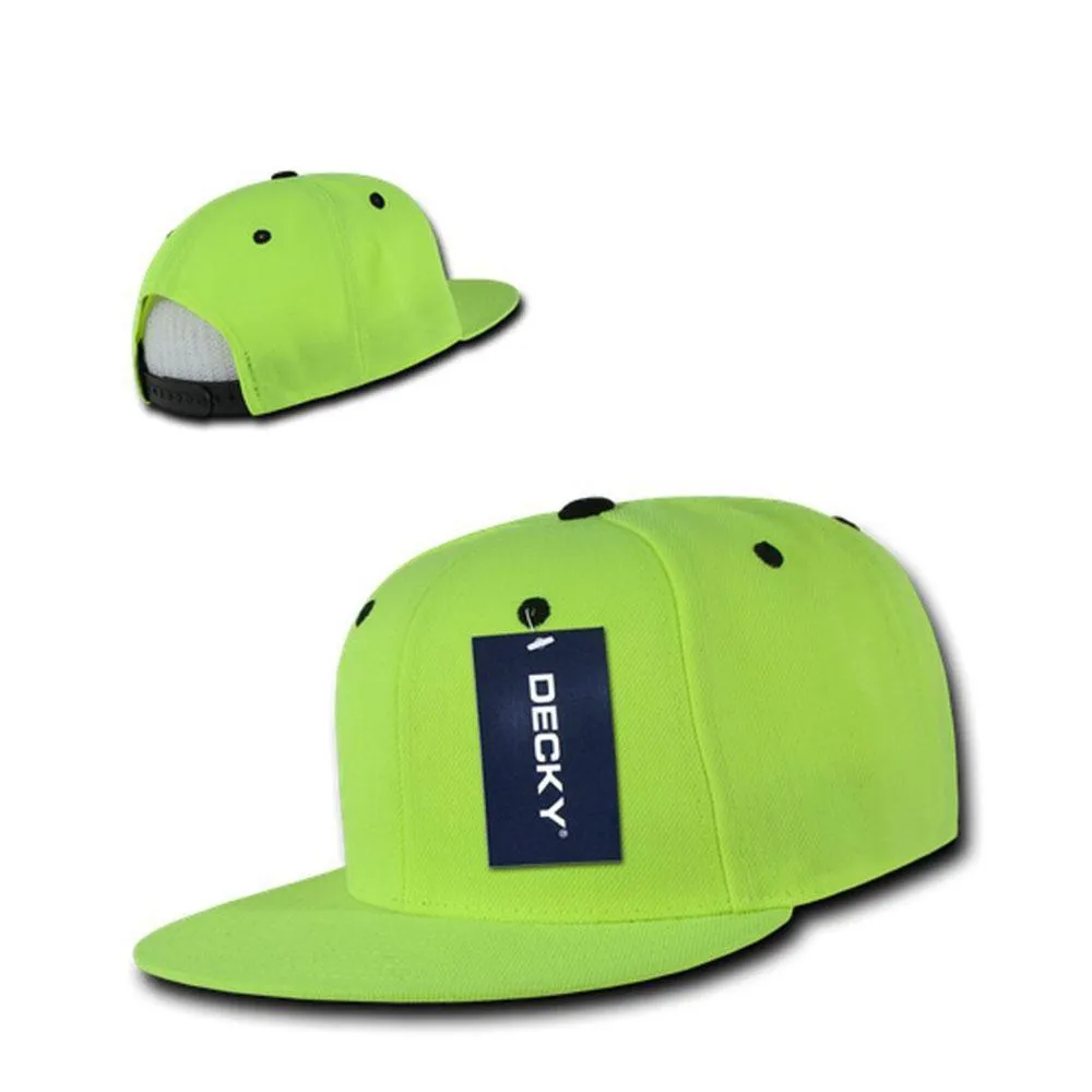 Decky Neon Snapback Retro 6 Panel Constructed Baseball Hats Caps
