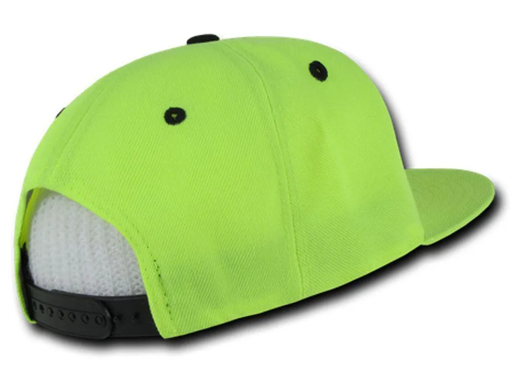 Decky Neon Snapback Retro 6 Panel Constructed Baseball Hats Caps