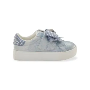 Mini Laney Bow Sneaker - Big Kid Denim