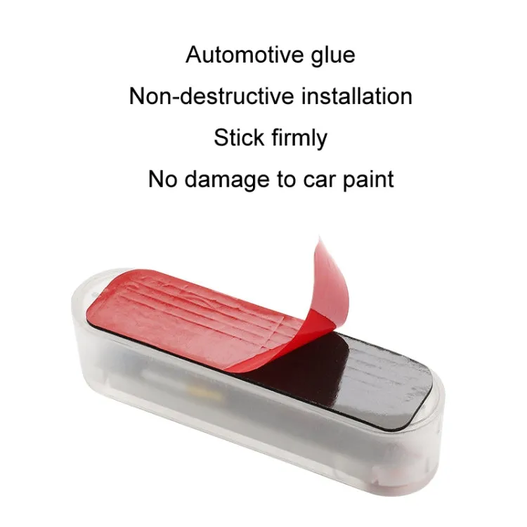 Motorcycle Electric Car Anti-Rear Collision Solar Strobe Warning Light, Specification: Bright Colorful Light