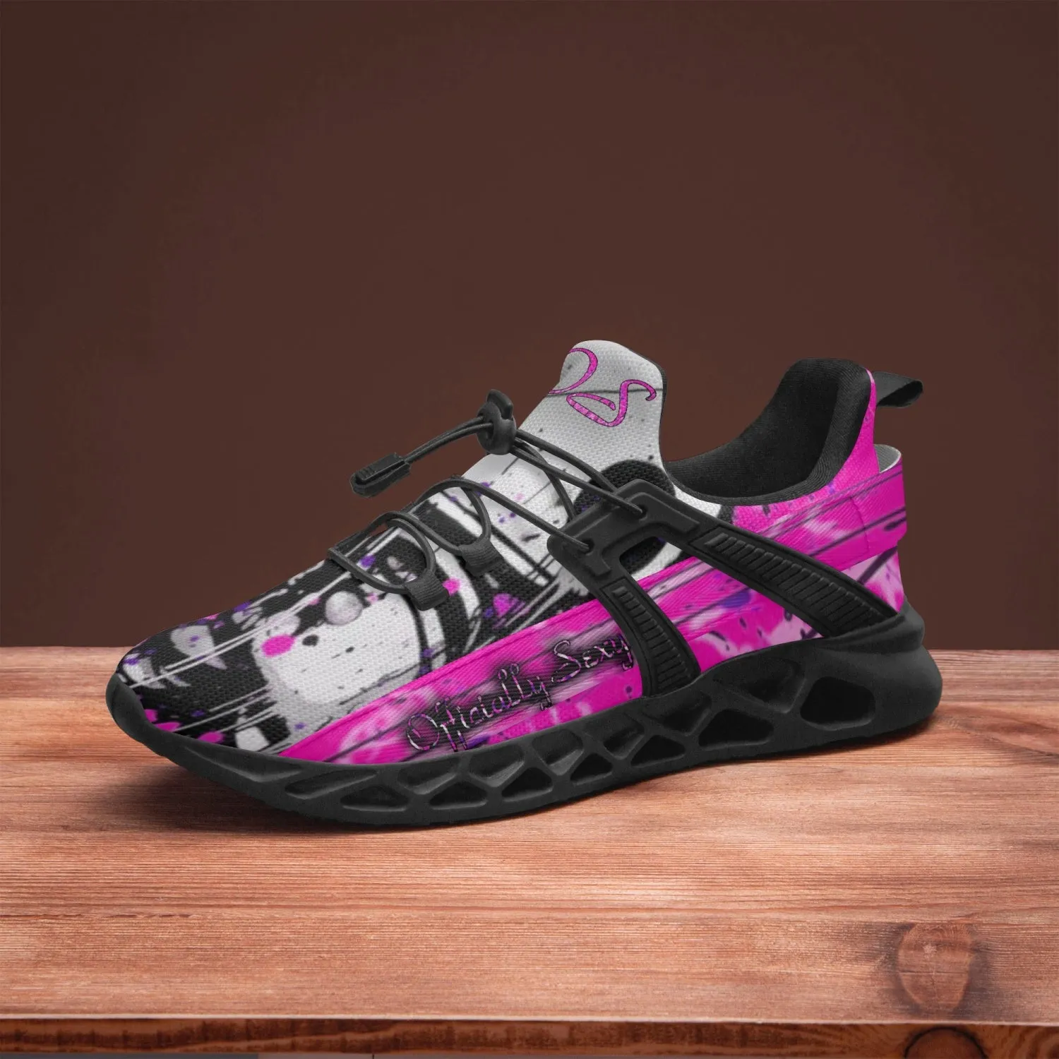 Officially Sexy Bubble Gum Pink Creepy Boy Collection Unisex Mesh Running Shoes