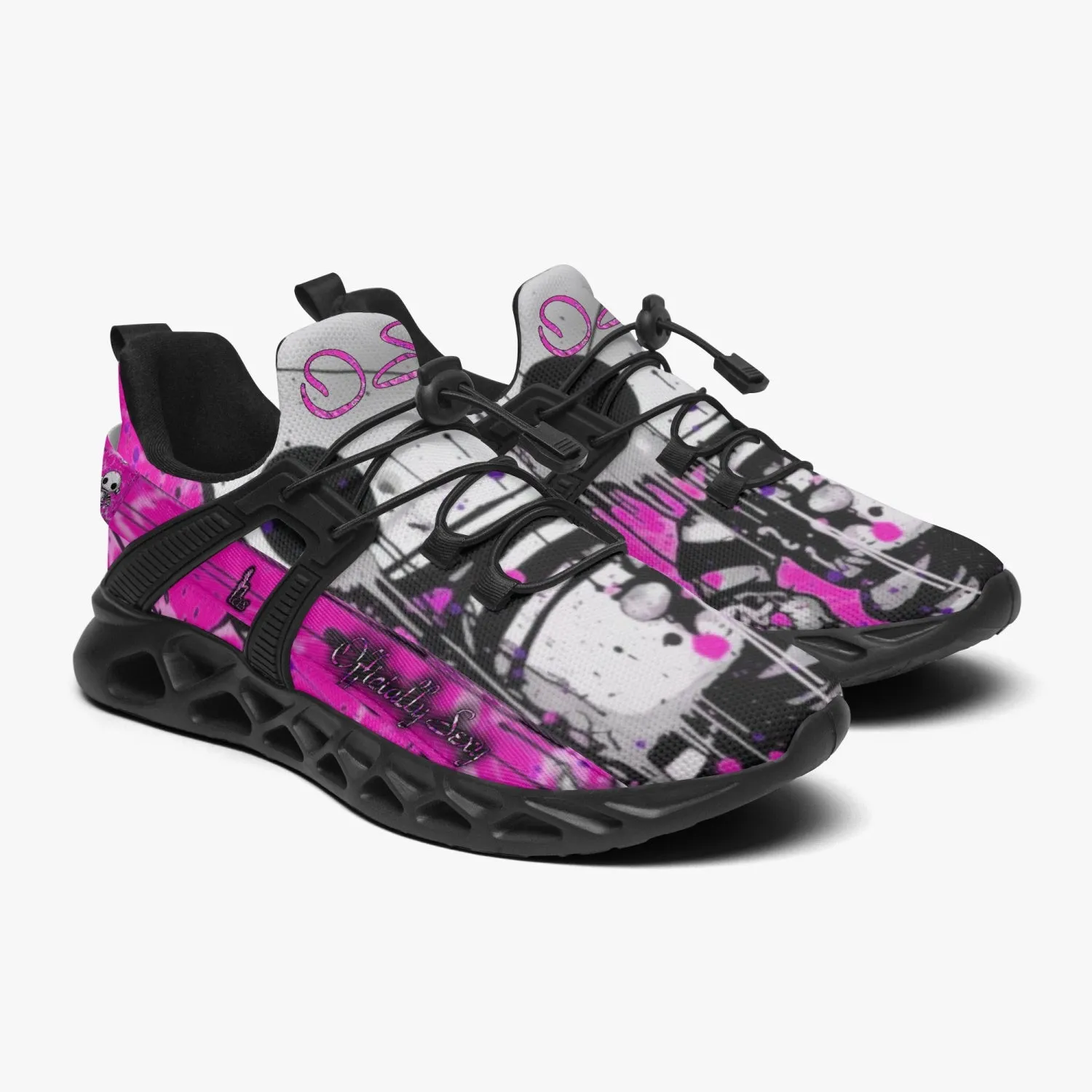 Officially Sexy Bubble Gum Pink Creepy Boy Collection Unisex Mesh Running Shoes