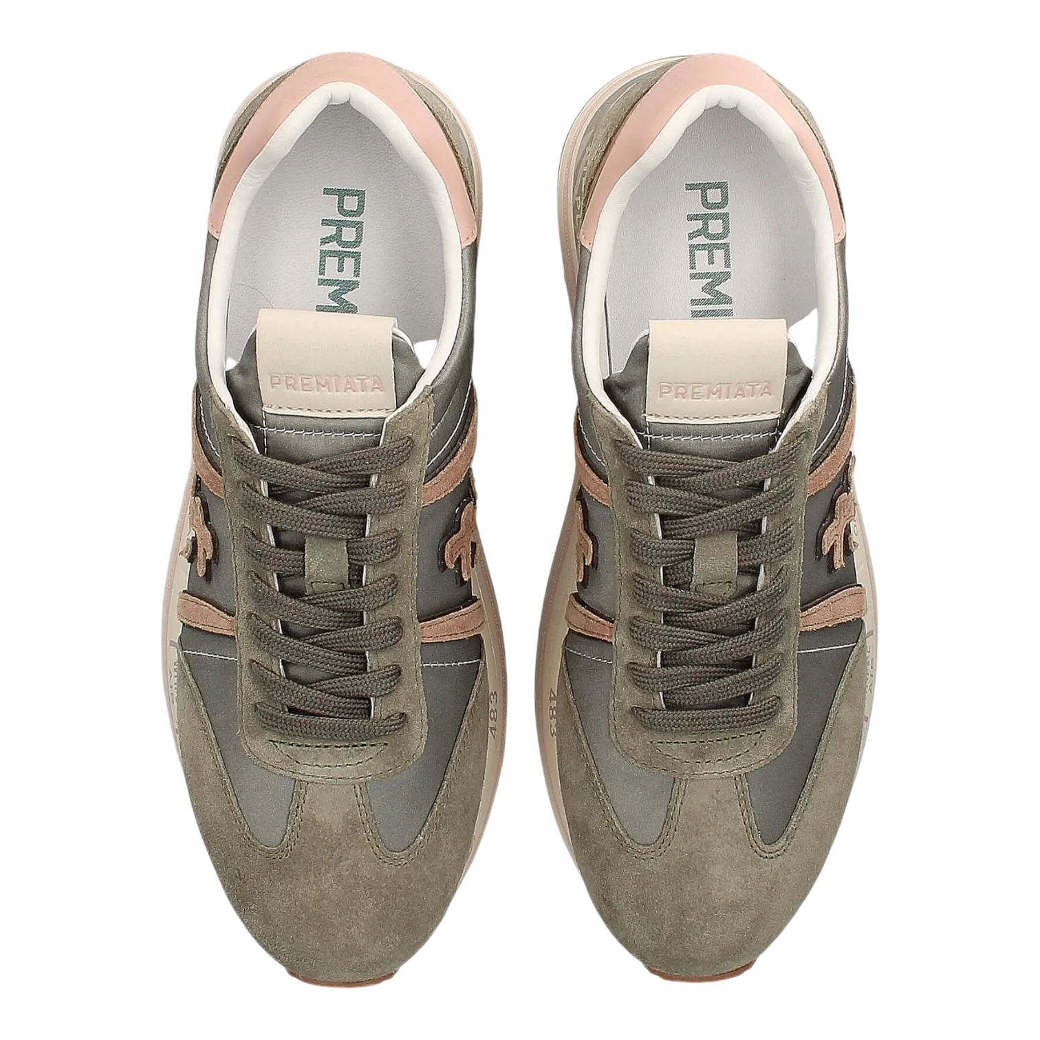 Premiata for Women Khaki/Pink Beth-6956