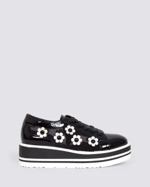 SERENO PLATFORM SNEAKERS BLACK/WHITE