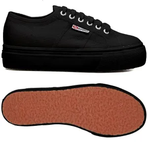 Superga Black Lace-up Sneaker