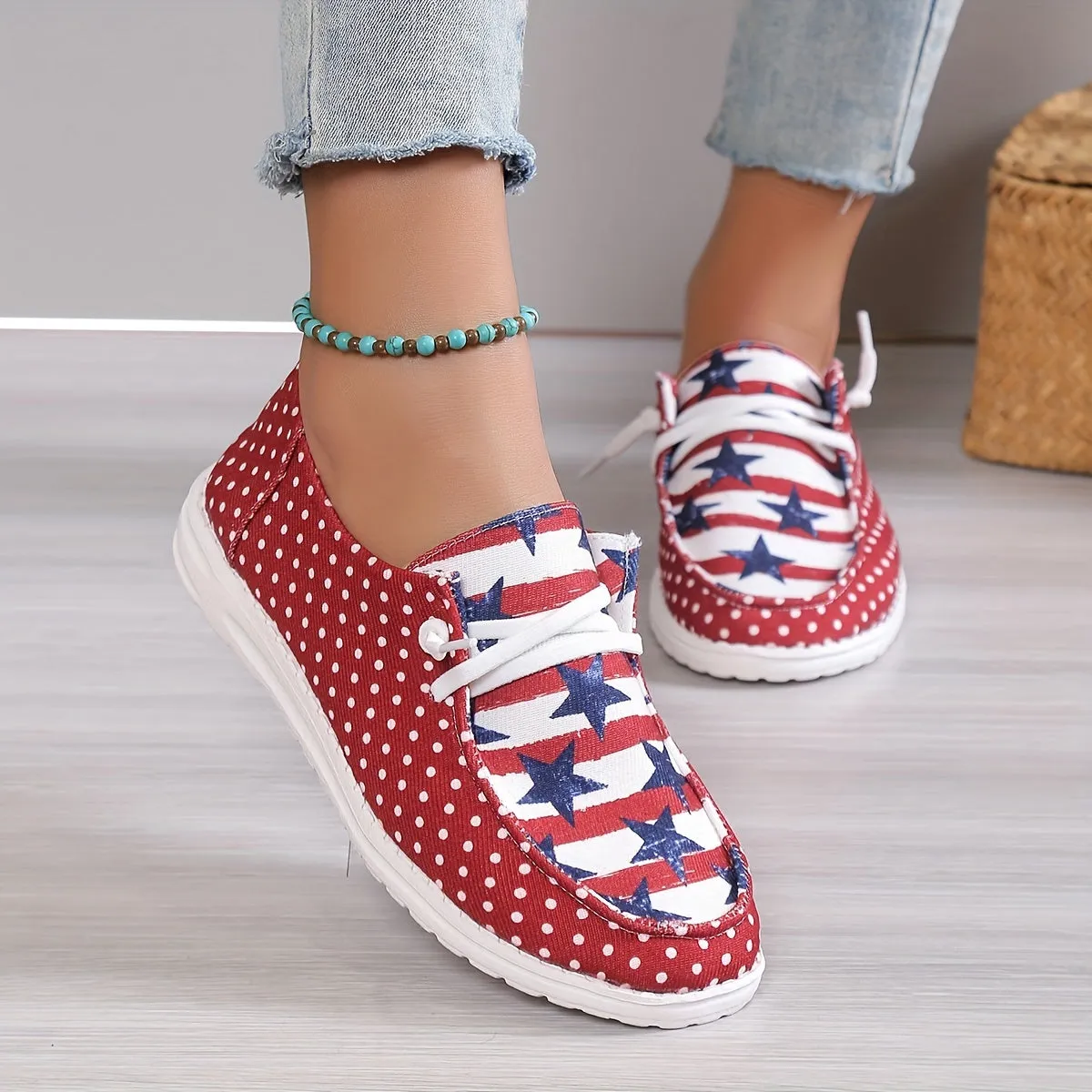 Women's Casual Loafers Shoes |Lightweight The 4th Of July Footwear