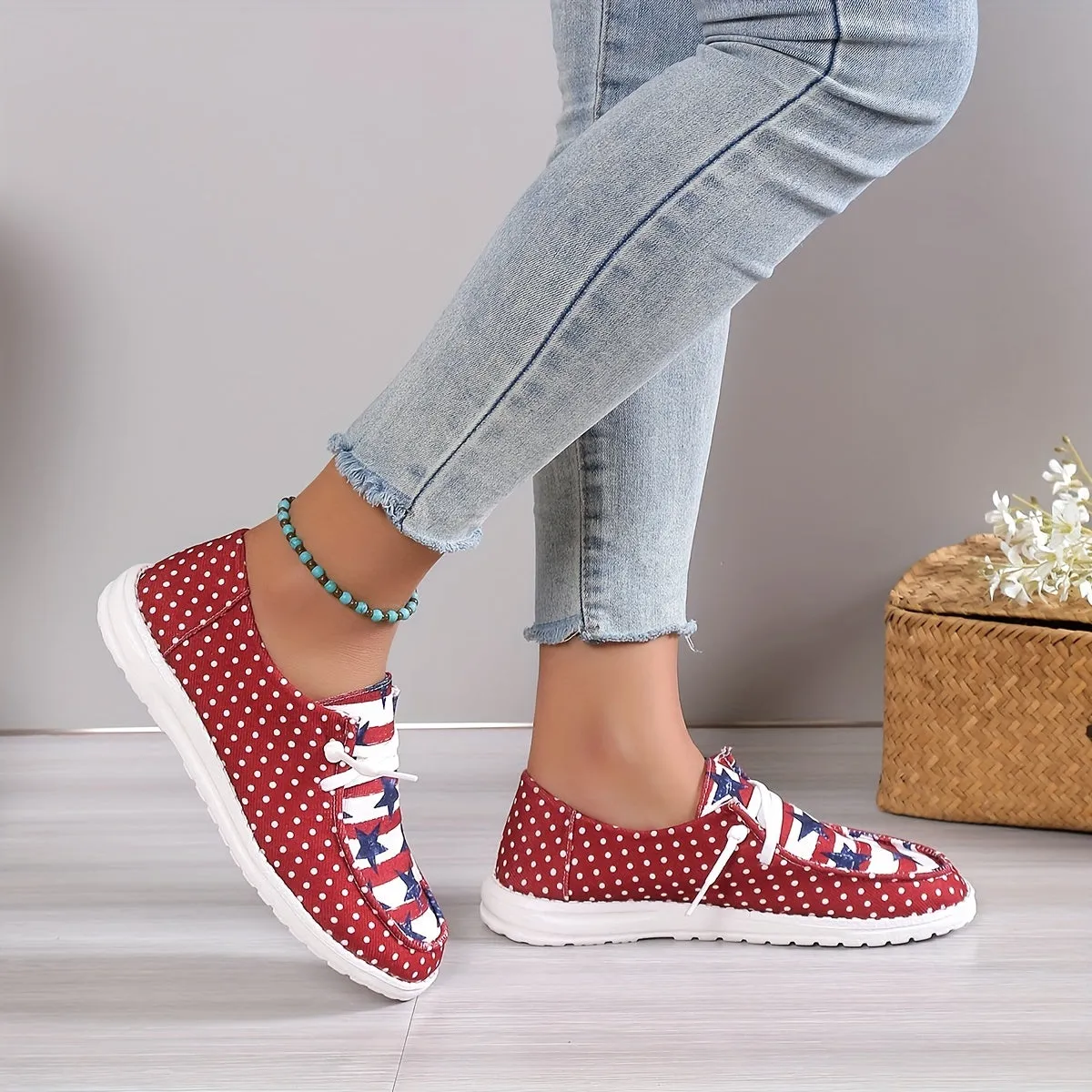 Women's Casual Loafers Shoes |Lightweight The 4th Of July Footwear