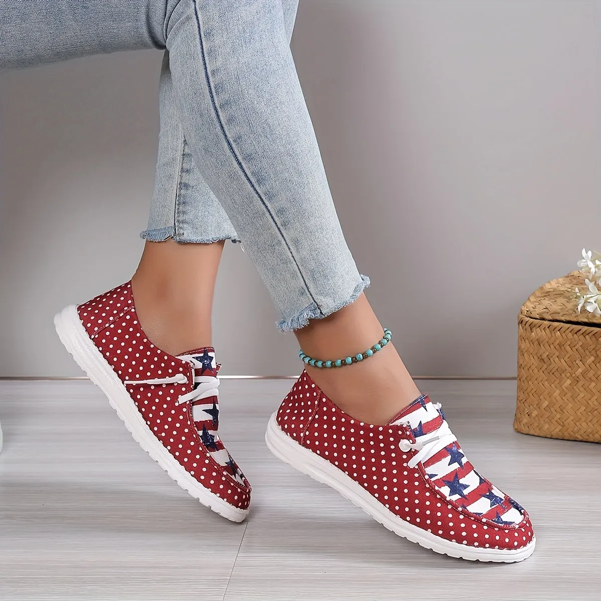 Women's Casual Loafers Shoes |Lightweight The 4th Of July Footwear