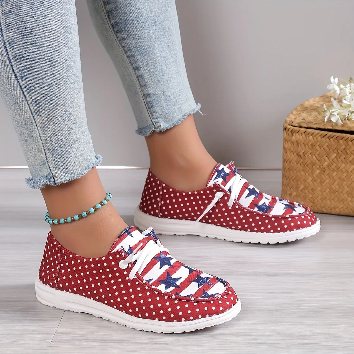 Women's Casual Loafers Shoes |Lightweight The 4th Of July Footwear