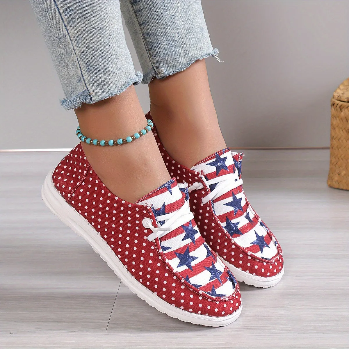 Women's Casual Loafers Shoes |Lightweight The 4th Of July Footwear