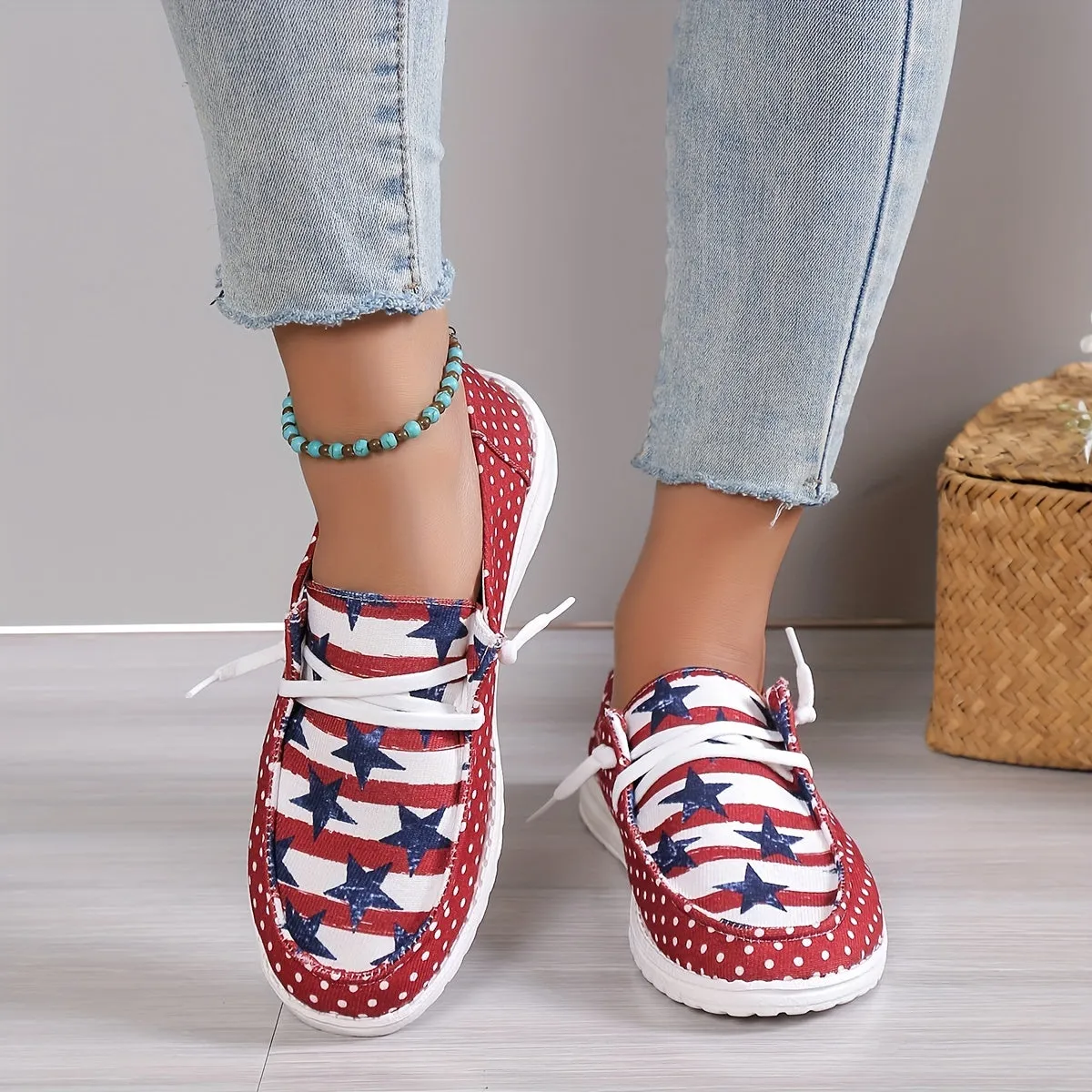 Women's Casual Loafers Shoes |Lightweight The 4th Of July Footwear