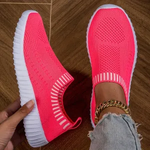 Women's Magenta Casual Sneakers | Low Top Lightweight Shoes