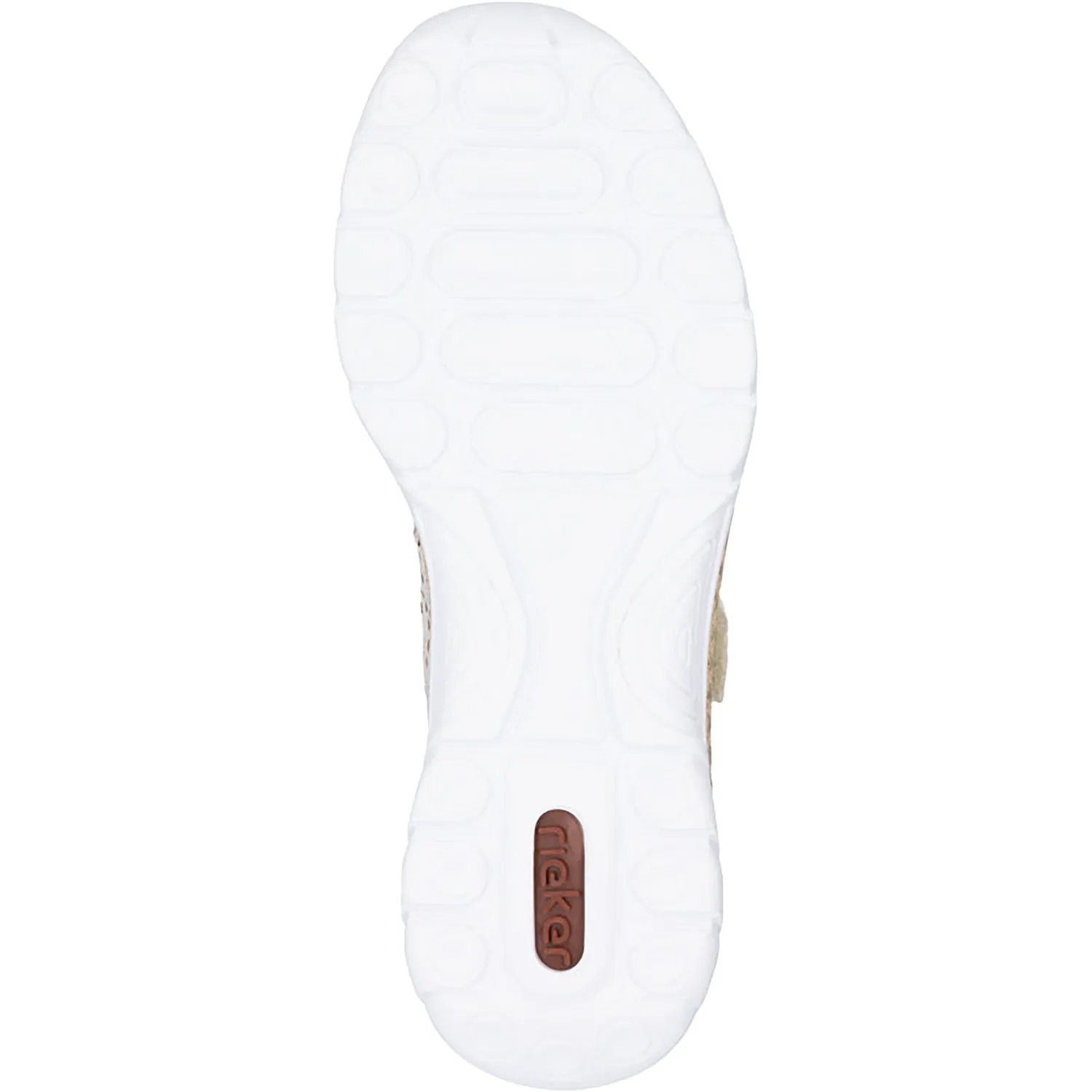Women's Rieker N4299-60 Perle/Cement/Cream Synthetic Stretch Nubuck